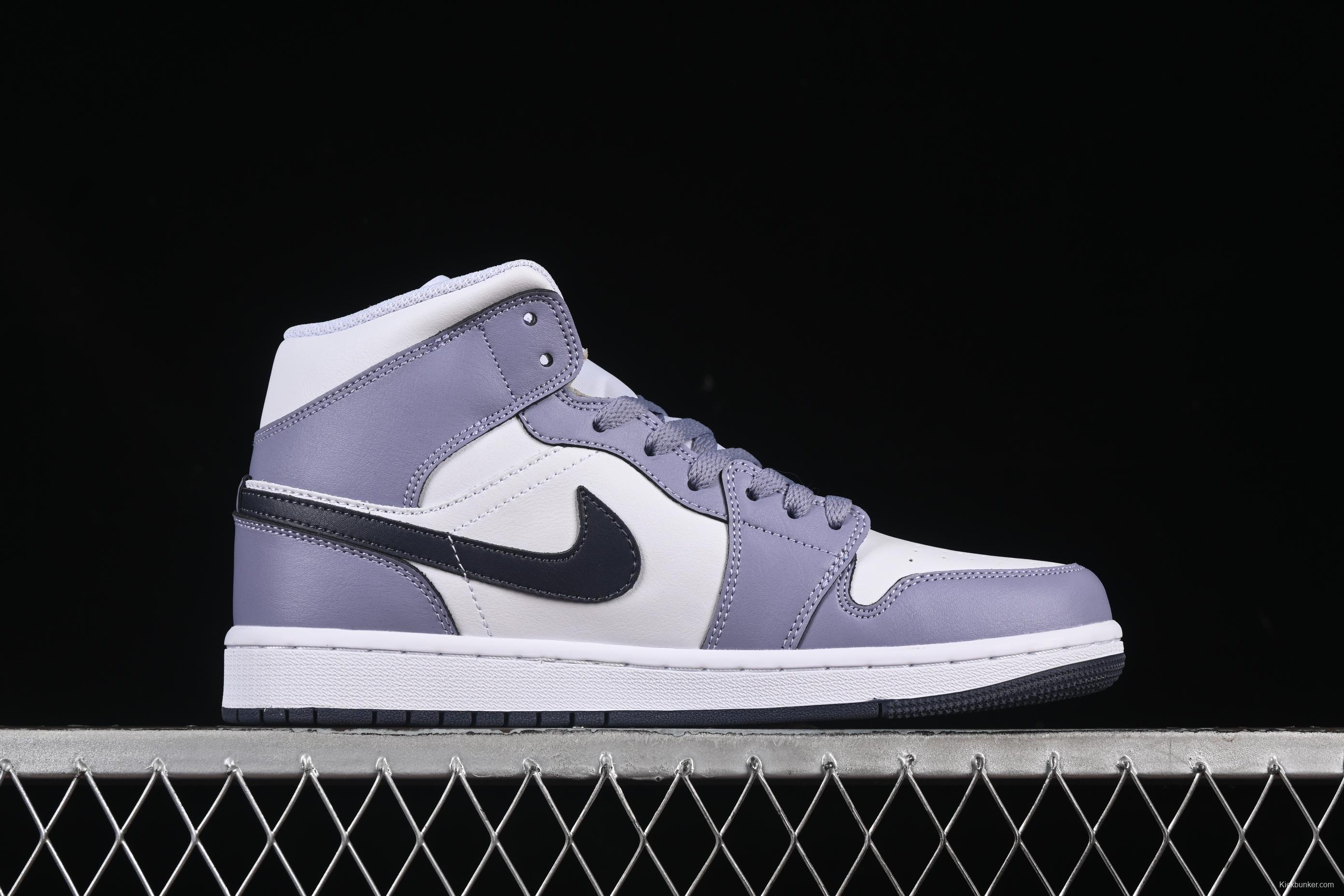 Nike Air Jordan 1 Mid AJ1 Culture Casual Sneakers in Haze Purple - DQ8426-145