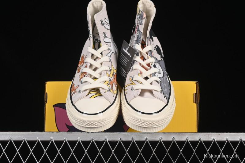 Converse Chuck Taylor All Star 1970s High Top Tom and Jerry Themed Casual Sneakers - A15111C