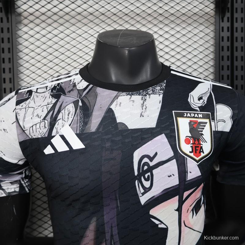 Player Version 2025 Japan Black with Anime Character Pattern Jersey