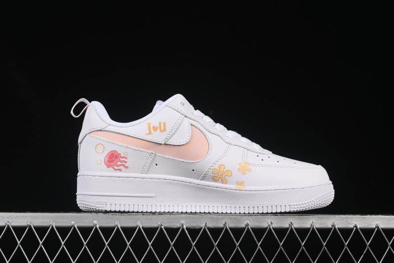 Nike Air Force 1'07 Low SpongeBob SquarePants Casual Sneakers - FB8971-070
