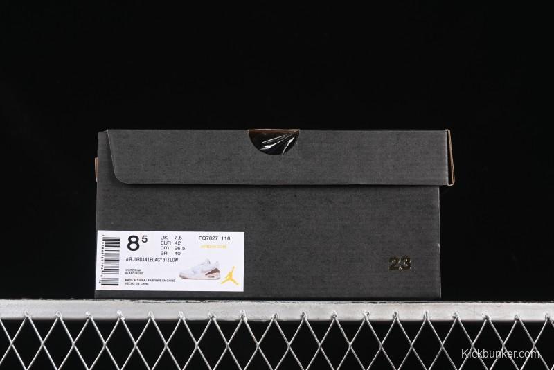 Nike Air Jordan Legacy 312 Low Retro Sneakers with Velcro Strap - FQ7827-116