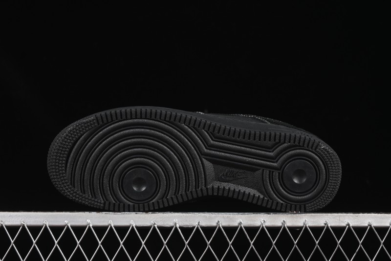 Nike Air Force 1'07 Low Lightning Collaboration Black Snake Scale Casual Sneakers - SC9207-529