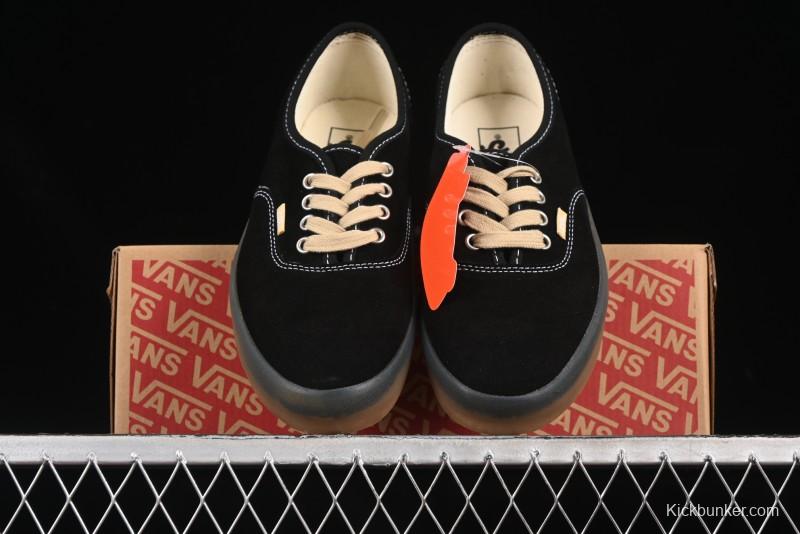 Vans Premium Authentic Suede Retro Sneakers with Translucent Rubber Sole - VN000CRQ6RJ