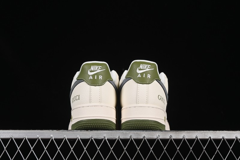 Nike Air Force 1'07 Low Gucci Collaboration Green Grey Pattern Casual Sneakers - XS1958-563