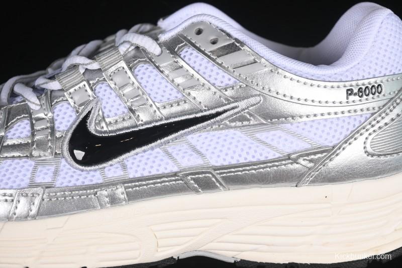 Nike P-6000 Prm Retro Casual Sneakers with Lightweight Design - CD6404-105