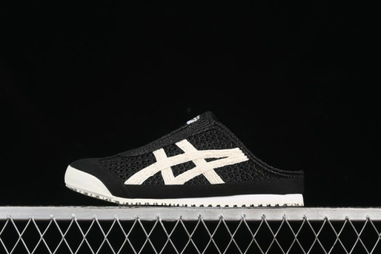 Onitsuka Tiger Mexico 66 Sabot Slip-On Shoes with Breathable Mesh Upper - 1183C123-001