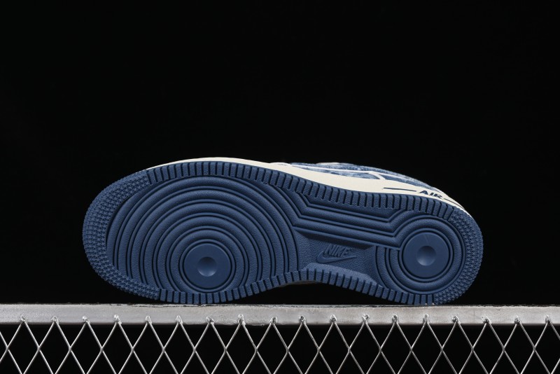 Nike Air Force 1 '07 Low LV Collaboration Blue Denim Casual Sneakers - SC9207-532
