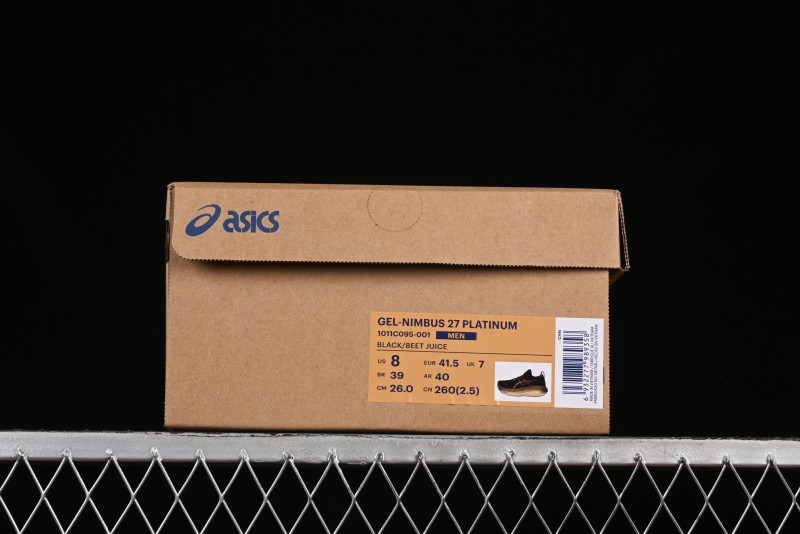 Asics Gel-Nimbus 27 Retro Breathable Casual Shoes Cushioned Durable Running Shoes for Men - 1011C095-001