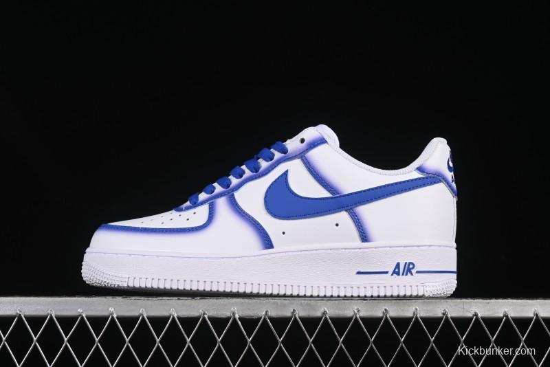 Nike Air Force 1'07 Low Blue Planet Casual Sneakers with Full-Length Air Cushion - ZH0316-079