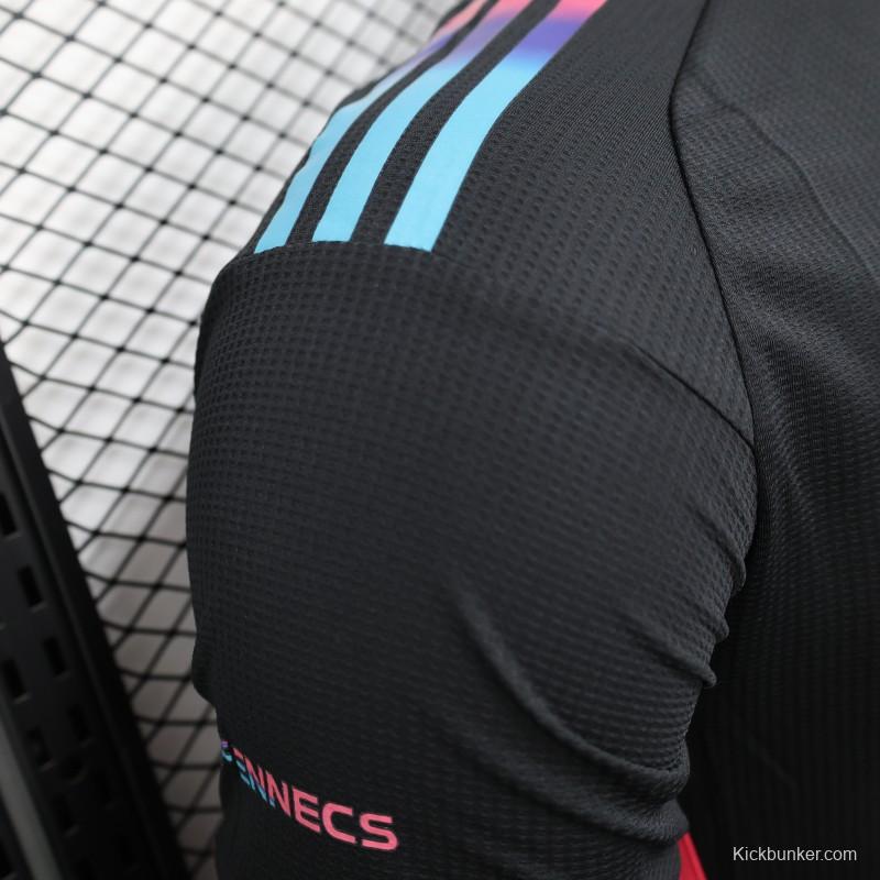 Player Version 2025 Algeria Black with Colorful Gradient Accents Jersey