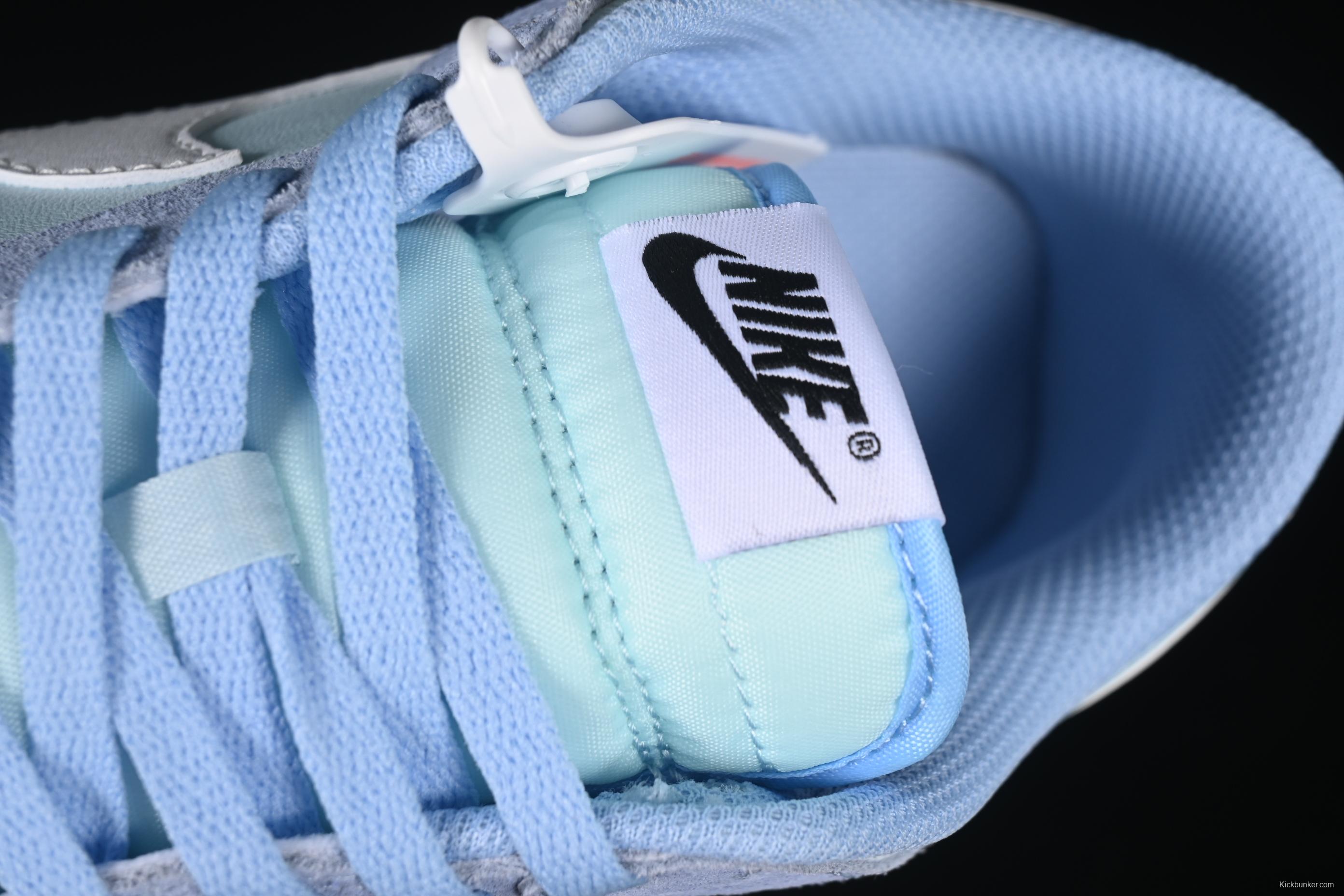 Nike Dunk Low Retro Casual Sneakers in Leather and Suede with Pre-Aged Coconut Milk Sole - IB6399-400