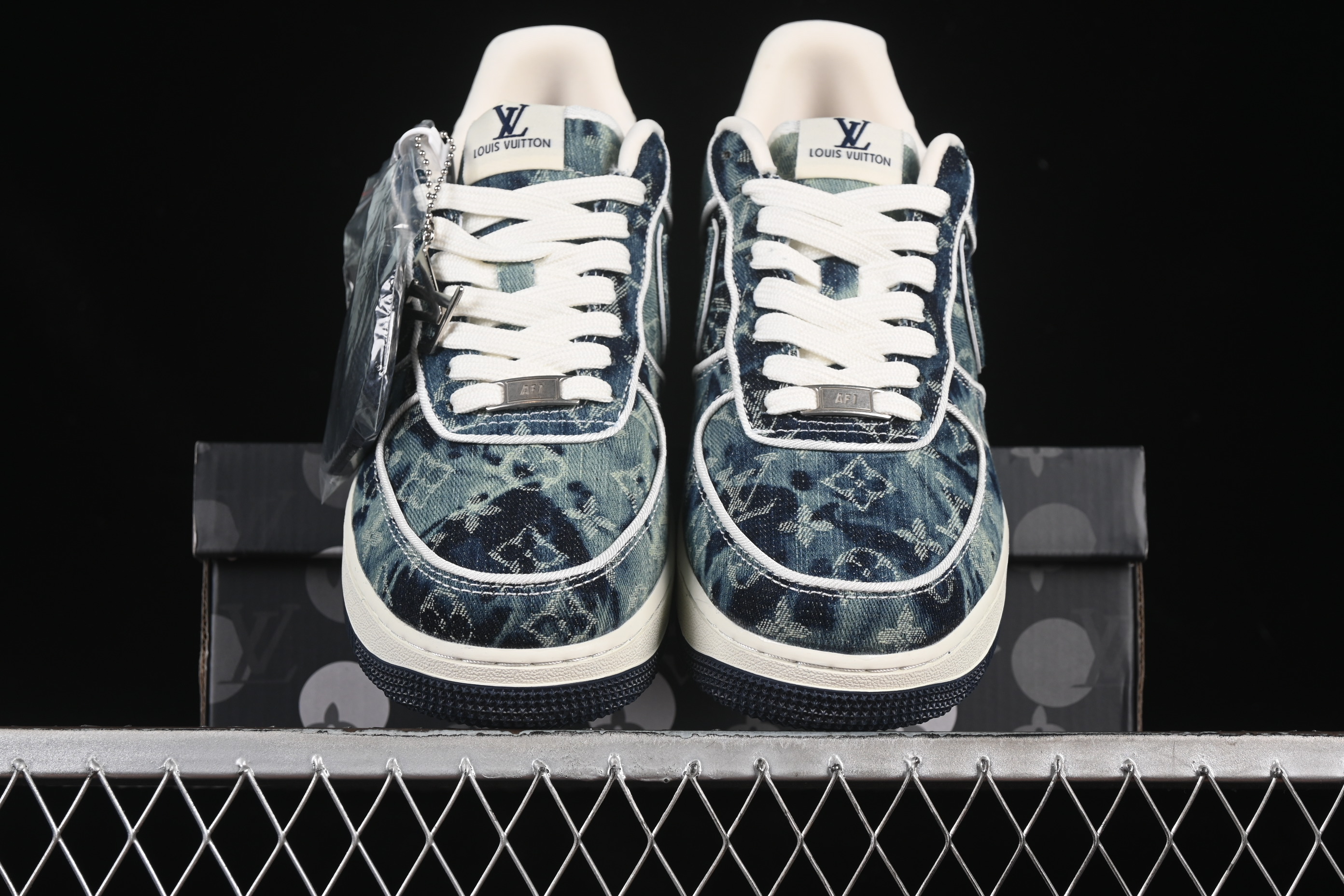 Nike Air Force 1 '07 Low LV Collaboration Blue Denim Casual Sneakers - SC9207-533