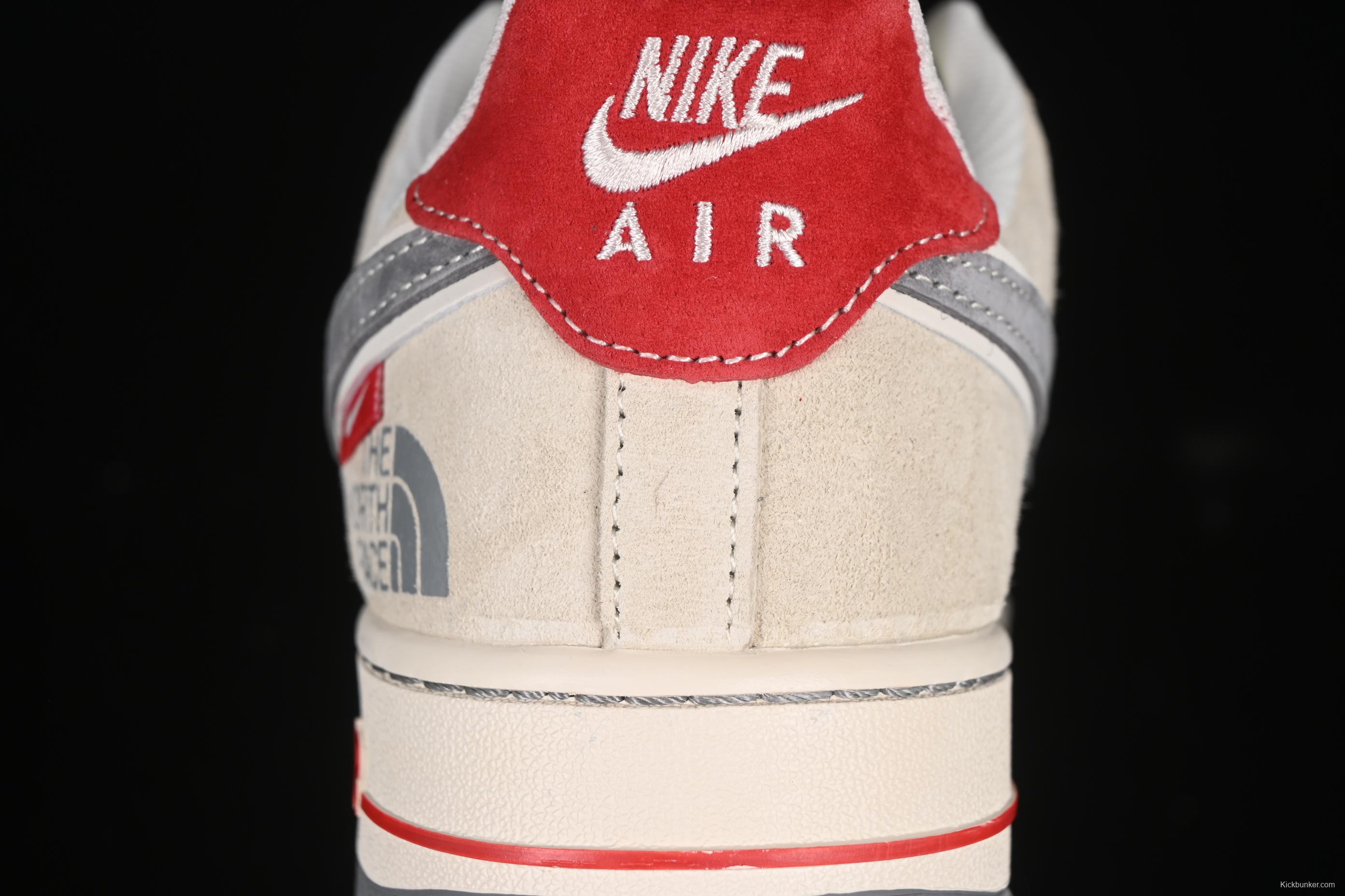 Nike Air Force 1 '07 Low The North Face Collaboration Dual-Tone Grey Casual Sneakers - YX5066-311
