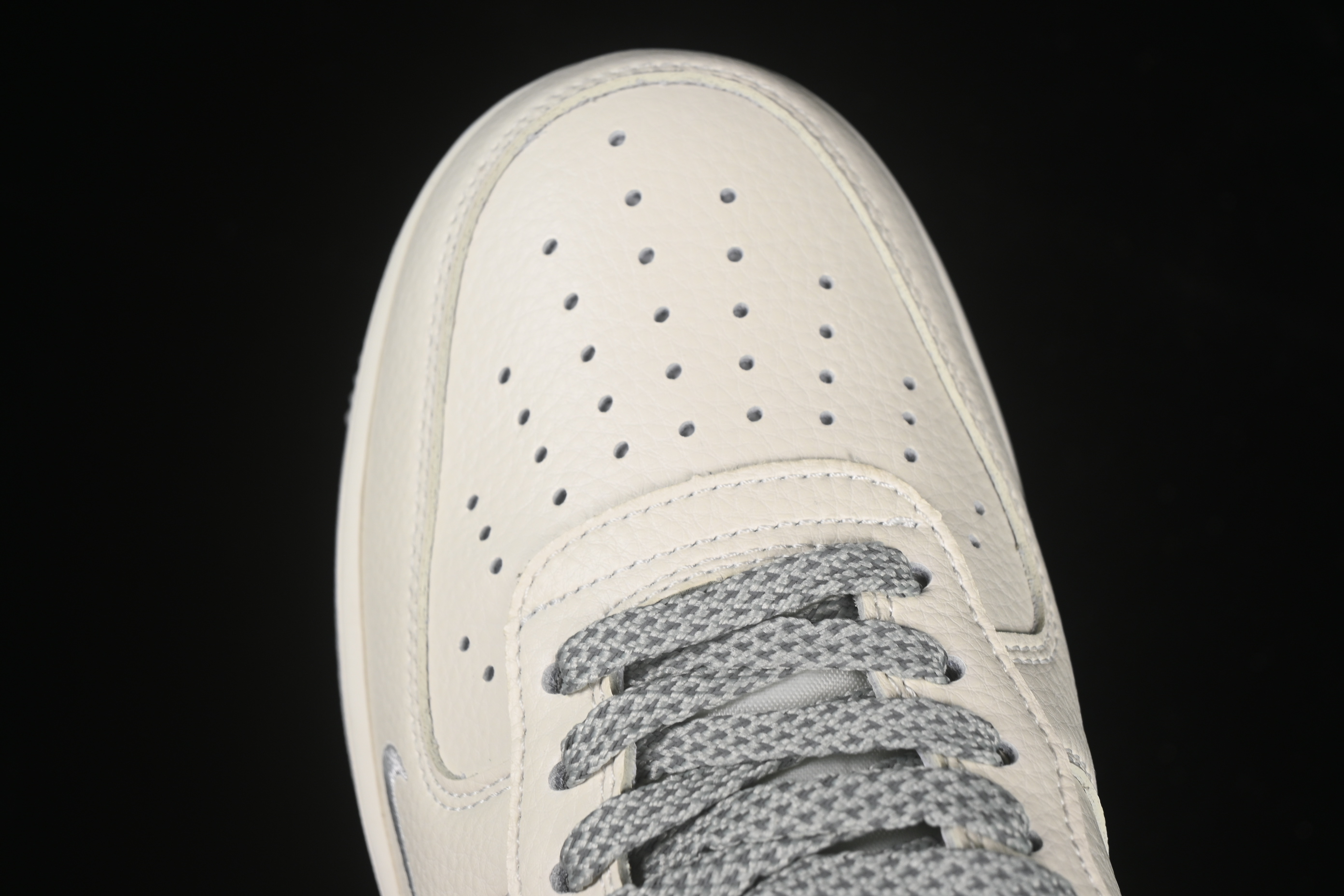 Nike Air Force 1 '07 Low Dream White Grey Swoosh Casual Sneakers - DR2024-106