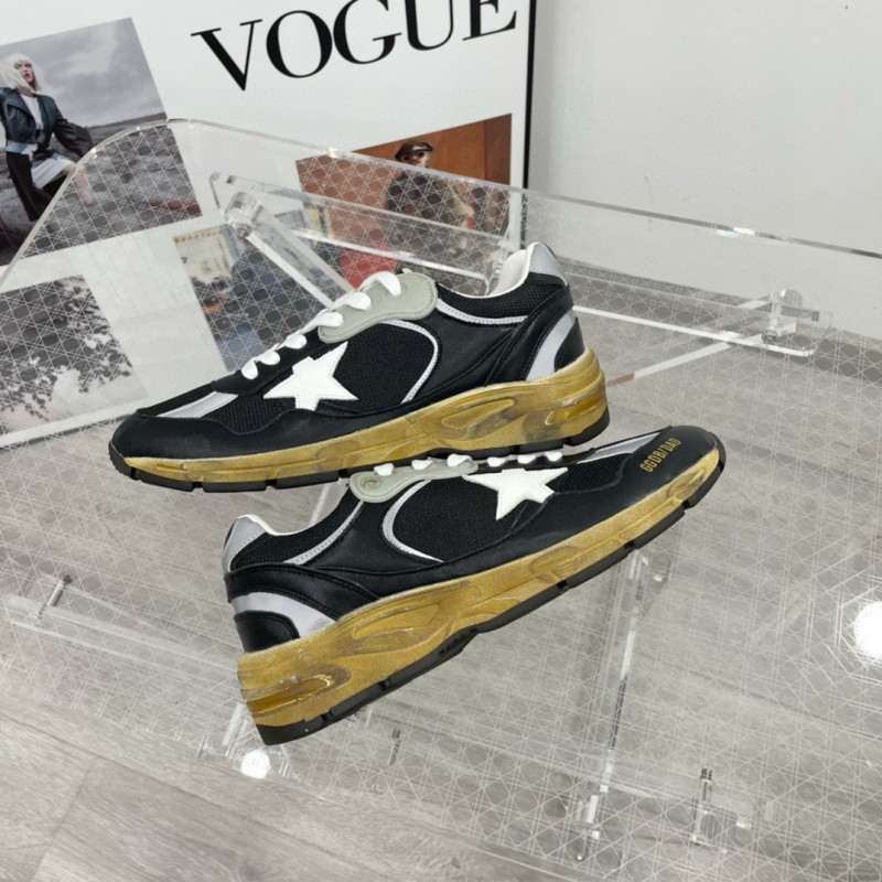 2024 Men GGDB Black White Suede Mesh Sneakers