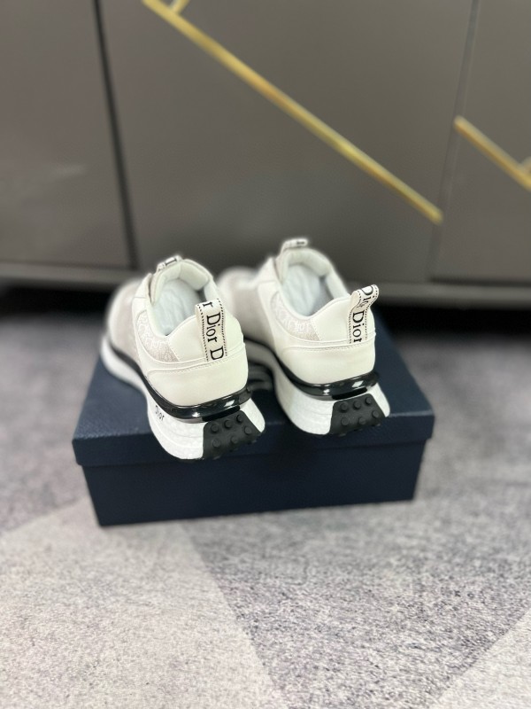 2024 Unisex Dior White Mesh Leather Casual Sneakers MJ00270