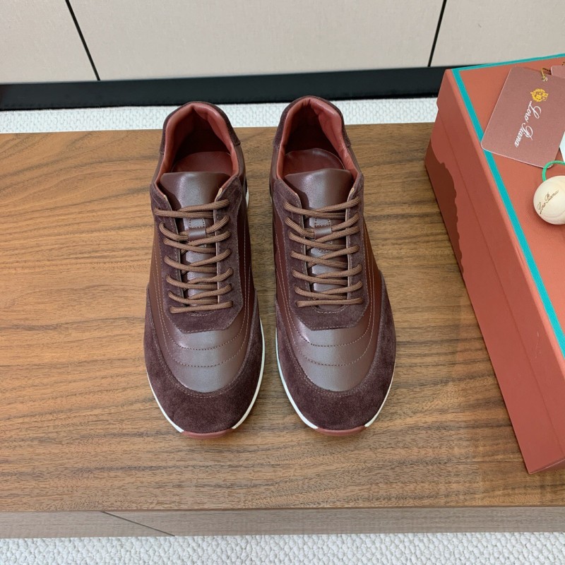 2025 Unisex Le Parmentier Brown Suede Leather Casual Sneakers