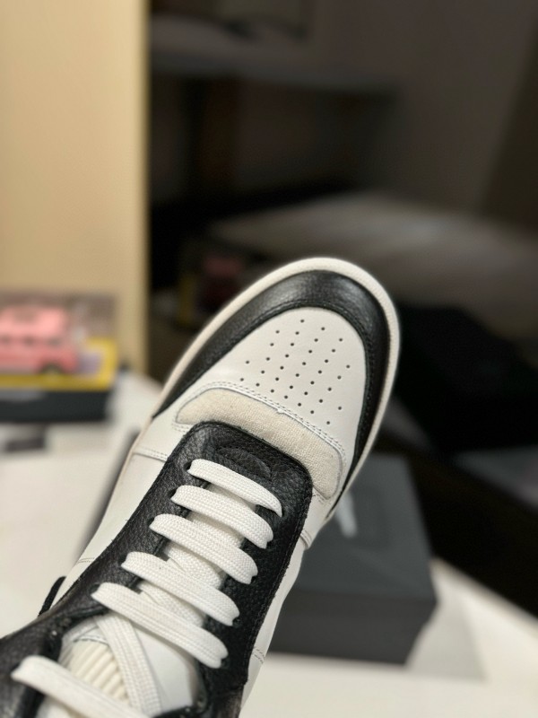 2024 Unisex Yves Saint Laurent Black White Leather Casual Sneakers MJ00390