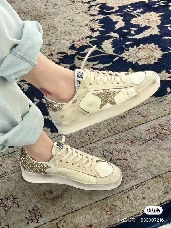 2024 Unisex GGDB White Beige Suede Leather Low-Top Sneakers MJ00260