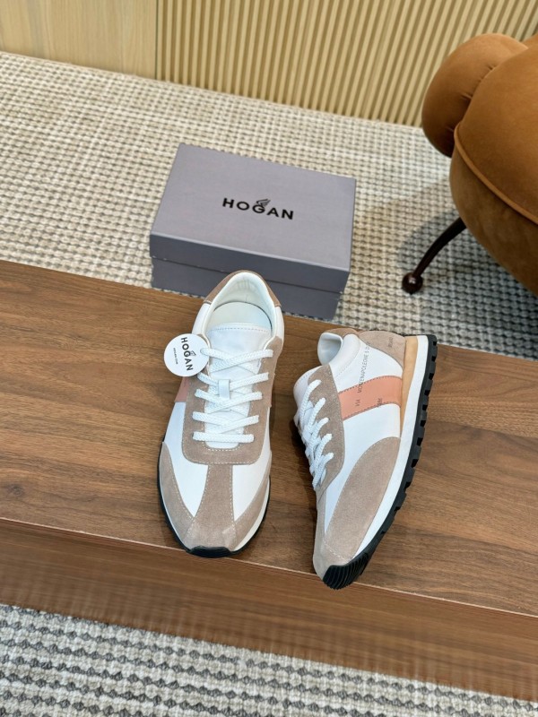 2025 Unisex TOM FORD White Brown Suede Leather Sneakers LY00360(F)/LY00370(M)