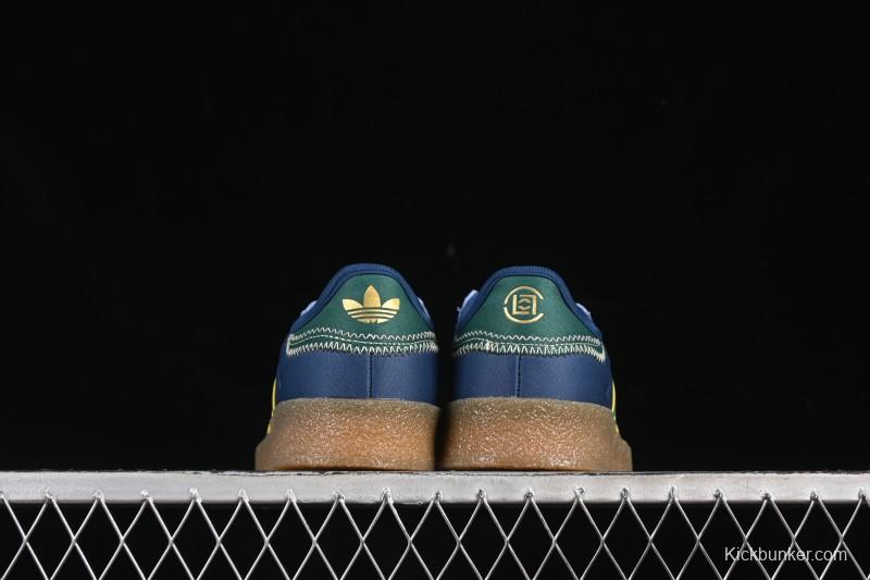 Adidas Originals Gazelle S By JR5408 Clot Collaboration Platform Casual Slip-Resistant Wear-Resistant Low-Top Sneakers