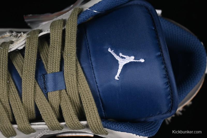 Nike Air Jordan 1 Low Retro Basketball Shoes Panda Mischief Pioneer Knight Brown Grey - 553558-414