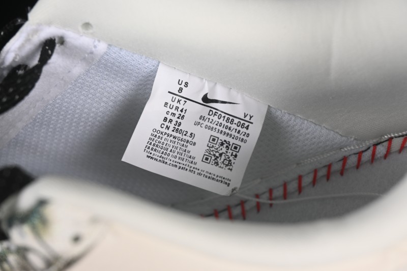 Nike Air Force 1 '07 Low Dior Collaboration Gray Floral Low-Top Casual Sneakers - DF0188-064
