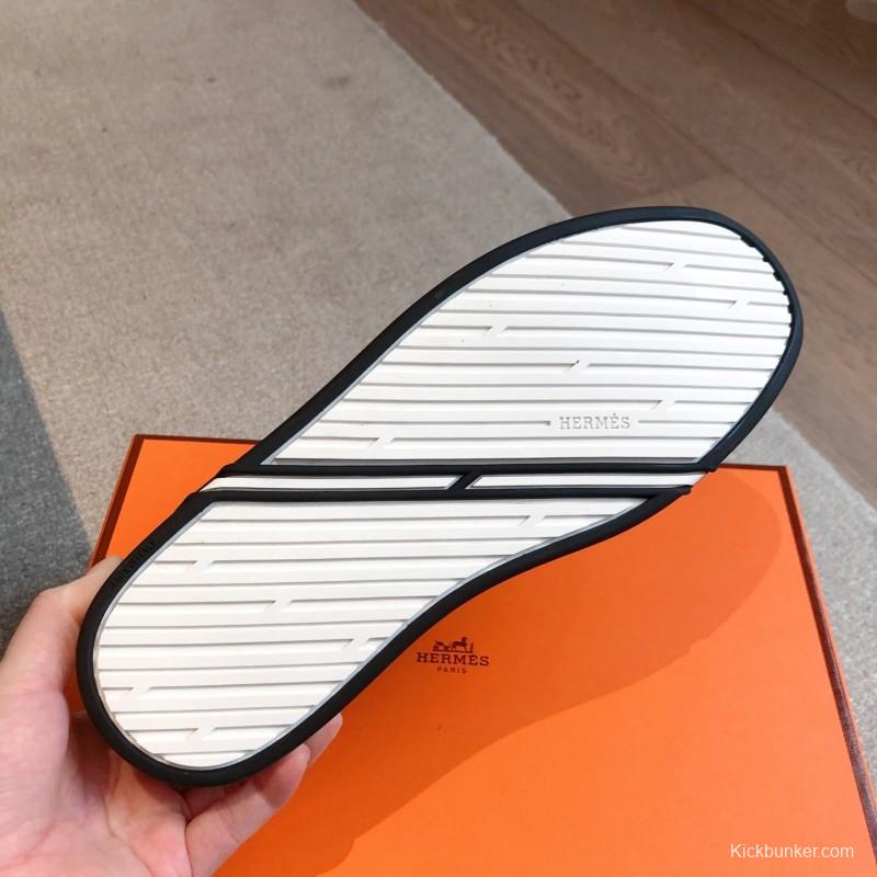 2025 Unisex H Beige White Suede Leather Sneakers AS00380