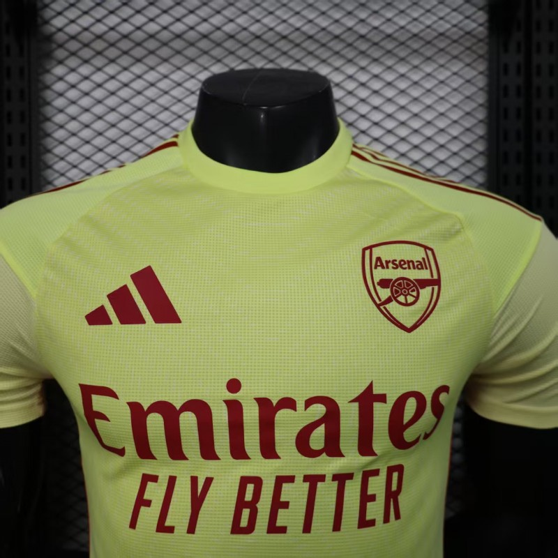 Player Version 25/26 Arsenal Home Yellow Goalkeeper Jersey