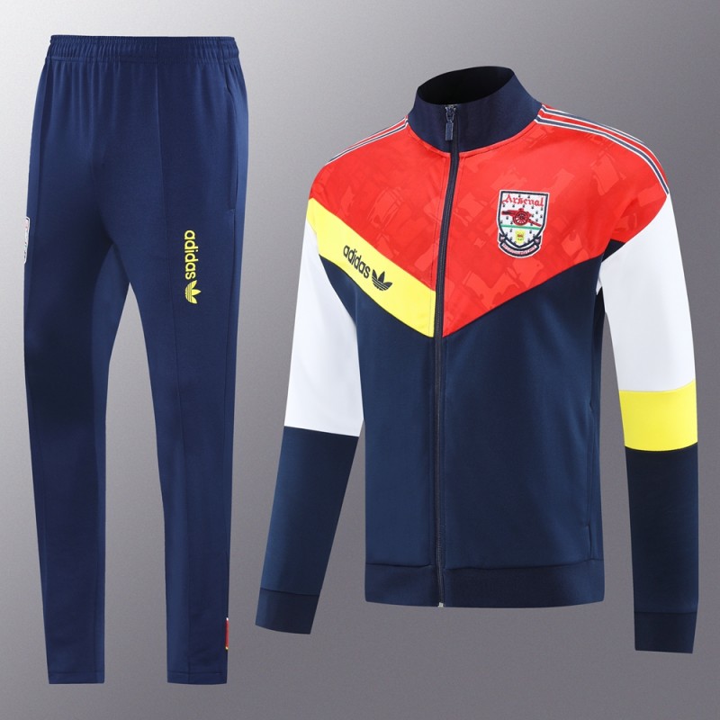 25/26 Arsenal Red/Navy Full Zipper Jacket +Long Pants