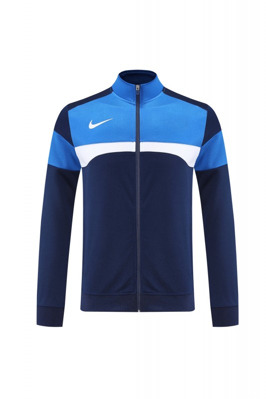2025 Nike Blue/Navy Full Hoodie Zipper Jacket +Long Pants