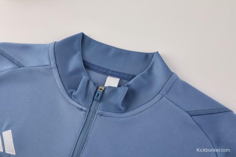 25/26 Cruzeiro Bluish Gray Navy Half Zipper Jacket+Long Pants