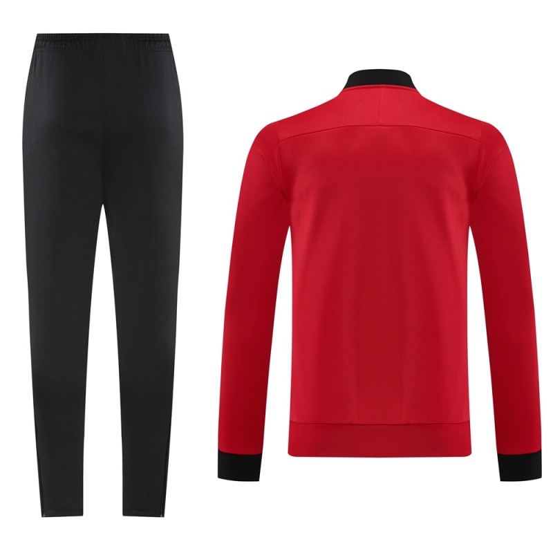 2025 NIKE Red Full Zipper Jacket + Long Pants