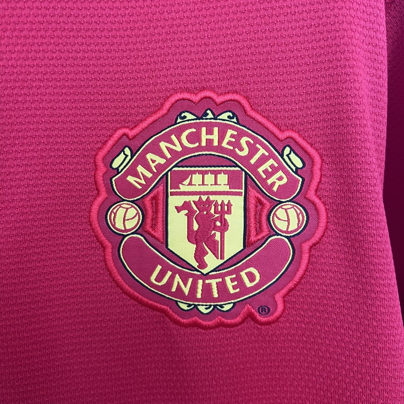 13/14 Retro Long Sleeve Manchester United Home Jersey