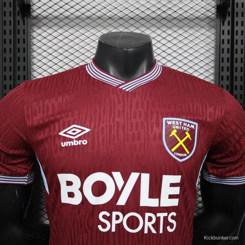 Player Version 25/26 West Ham Home Jersey