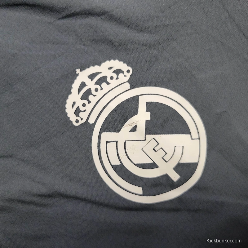 25/26 Real Madrid Jacket Grey Windbreaker