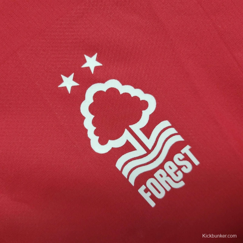25/26 Nottingham Forest Jacket Red Windbreaker