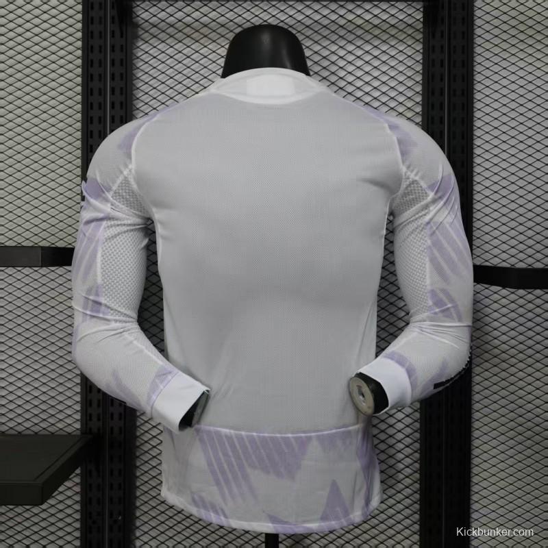 Player Version 25/26 Manchester United Away Long Sleeve Jersey