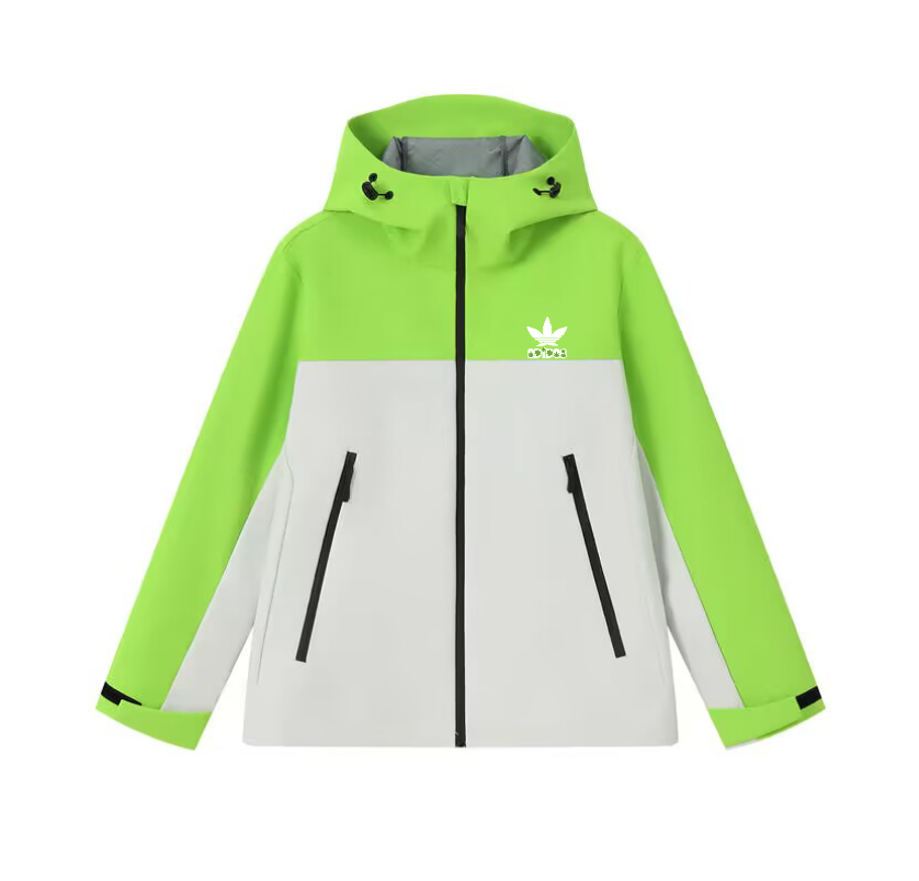 2025 Adidas White/Red Full Zipper Waterproof Outdoor Jacket