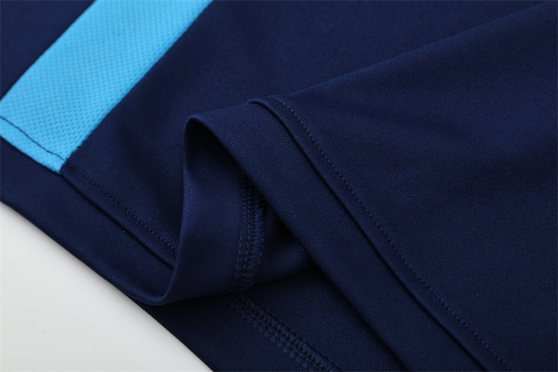 Retro 03/04 Real Madrid Royal Blue Half Zipper Jacket