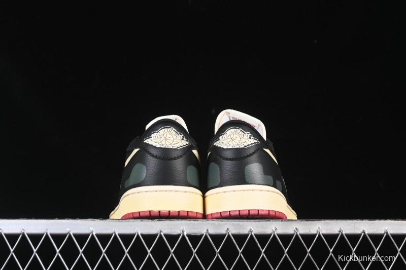 Nike Nigel Sylvester x Air Jordan 1 Low Lifestyle Casual Sneakers - IB8958-001