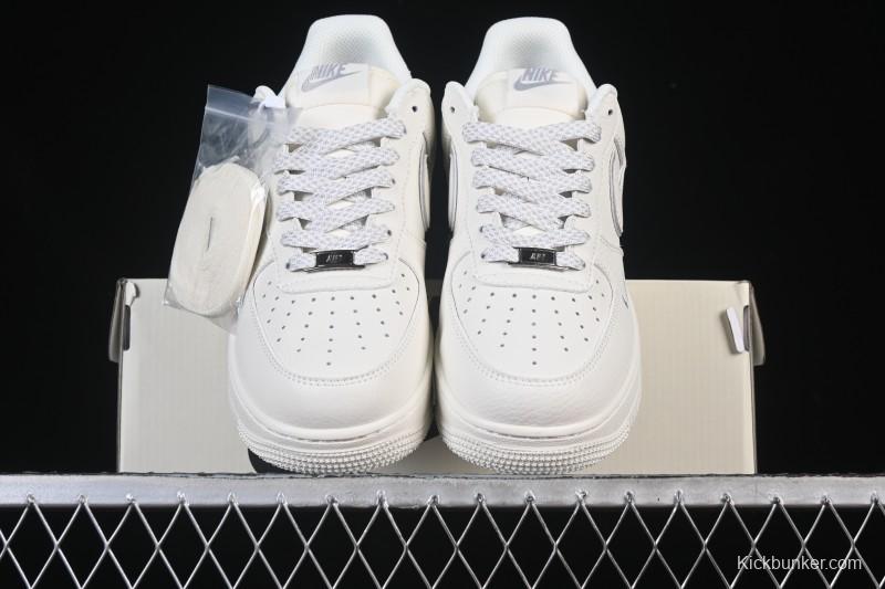 Nike Air Force 1 '07 Low Stussy Collaboration Beige Low-Top Casual Sneakers - CS5288-034