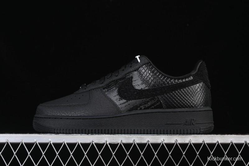 Nike Air Force 1'07 Low Casual Sneakers with Full-Length Air Cushion - HQ1977-001