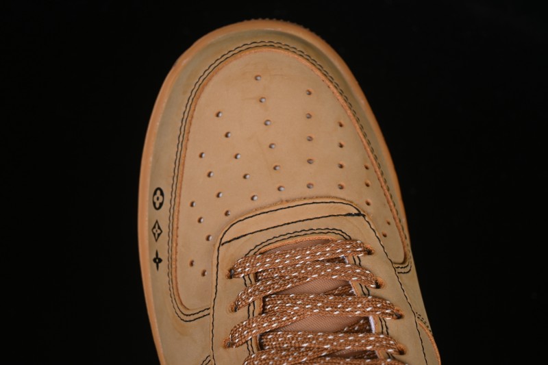 Nike Air Force 1 '07 Low LV Collaboration Wheat Print Casual Sneakers - DK0188-082