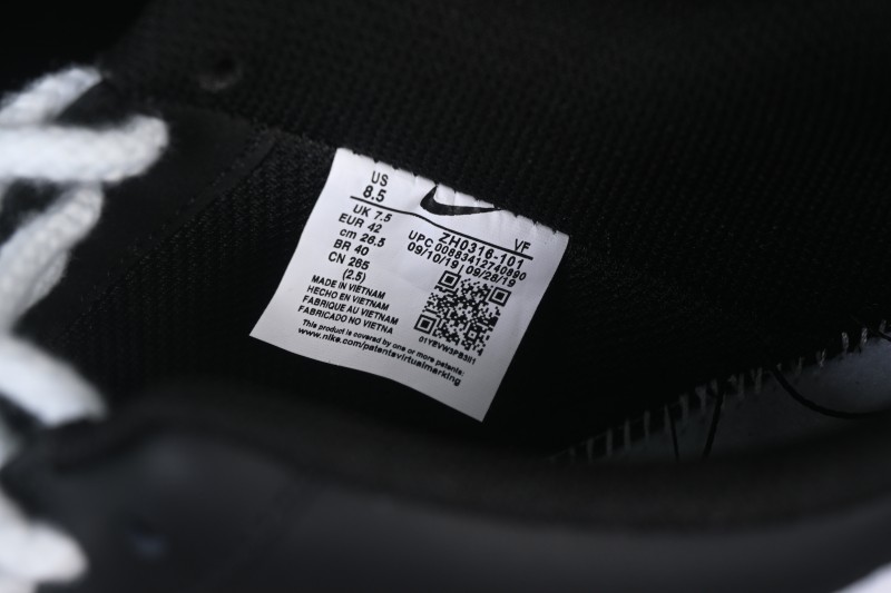 Nike Air Force 1'07 Low Two-Dimensional Theme Black Space Casual Sneakers - ZH0316-101