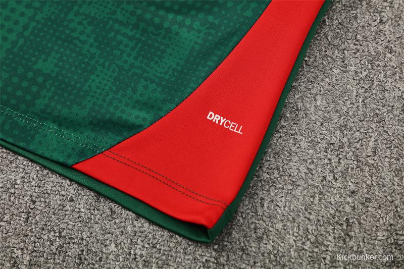 25/26 AC Milan Green Camouflage Half Zipper Jacket+Long Pants