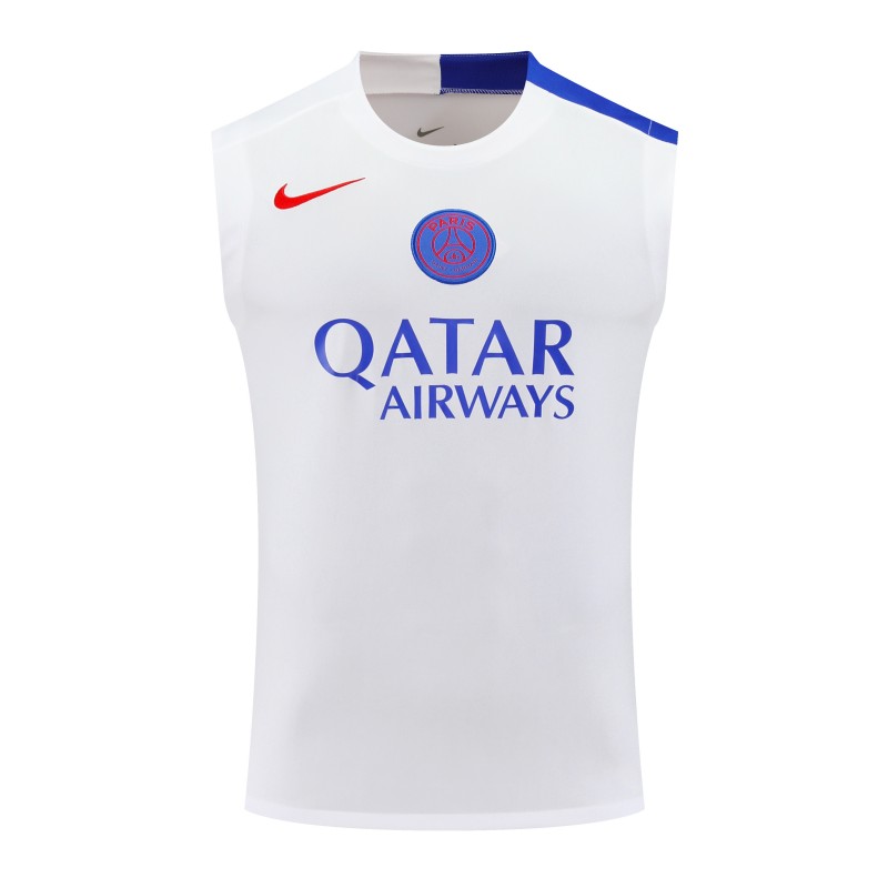 25/26 PSG White Vest Jersey+Shorts
