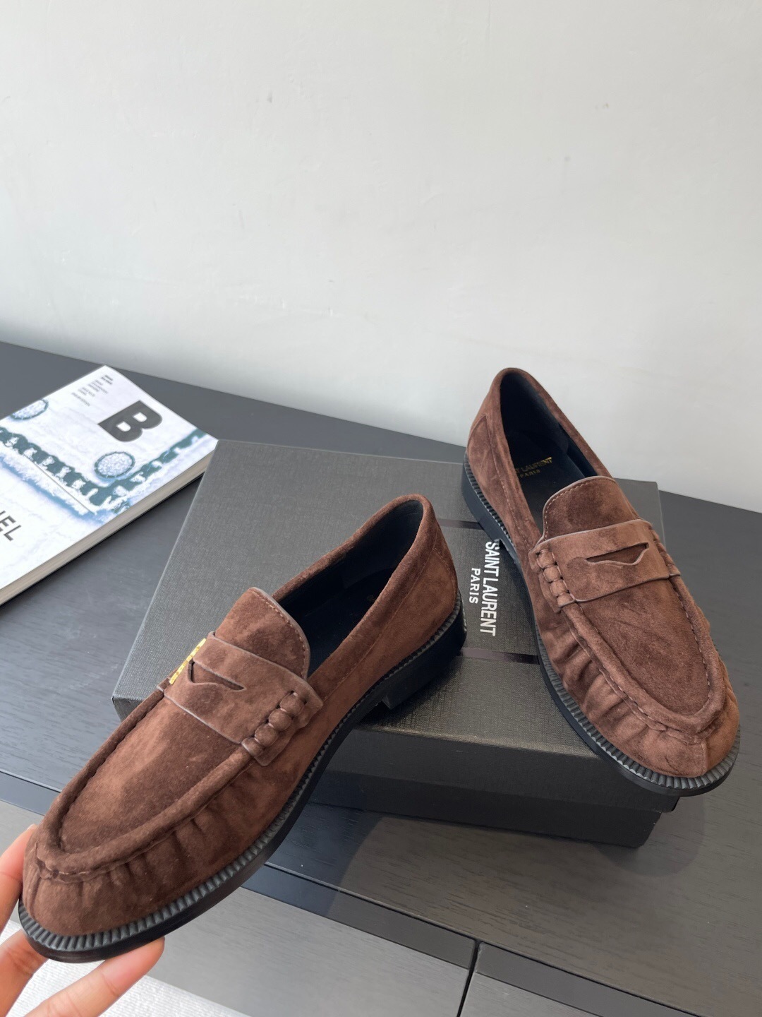 Saint Laurent Classic Loafer Half-Drag Slippers - KFY00350