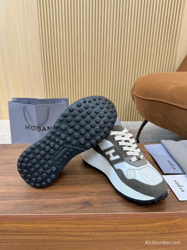 Hogan H-STRIPES Series Couple Thick Sole Dad Shoes Leisure Sneakers - LY00370/LY00380