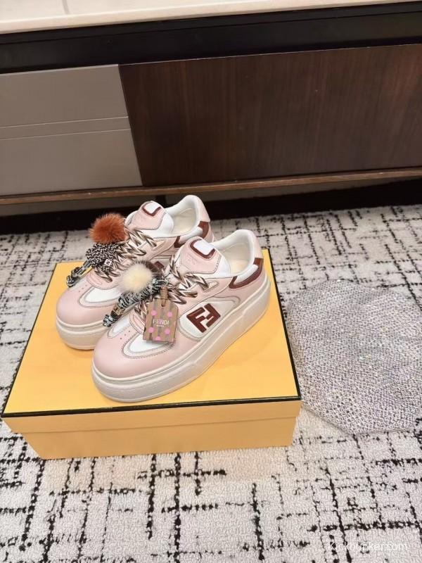 Fendi Match Series Thick Sole Couples Casual Sneakers - KFY00320